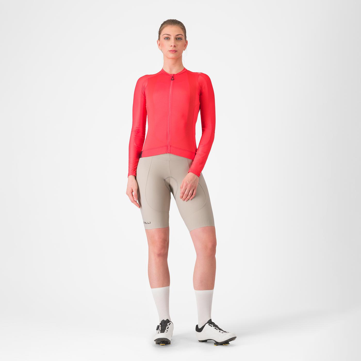 Cortaviento Castelli Espresso W Vest Manga Larga Hibiscus Mujer