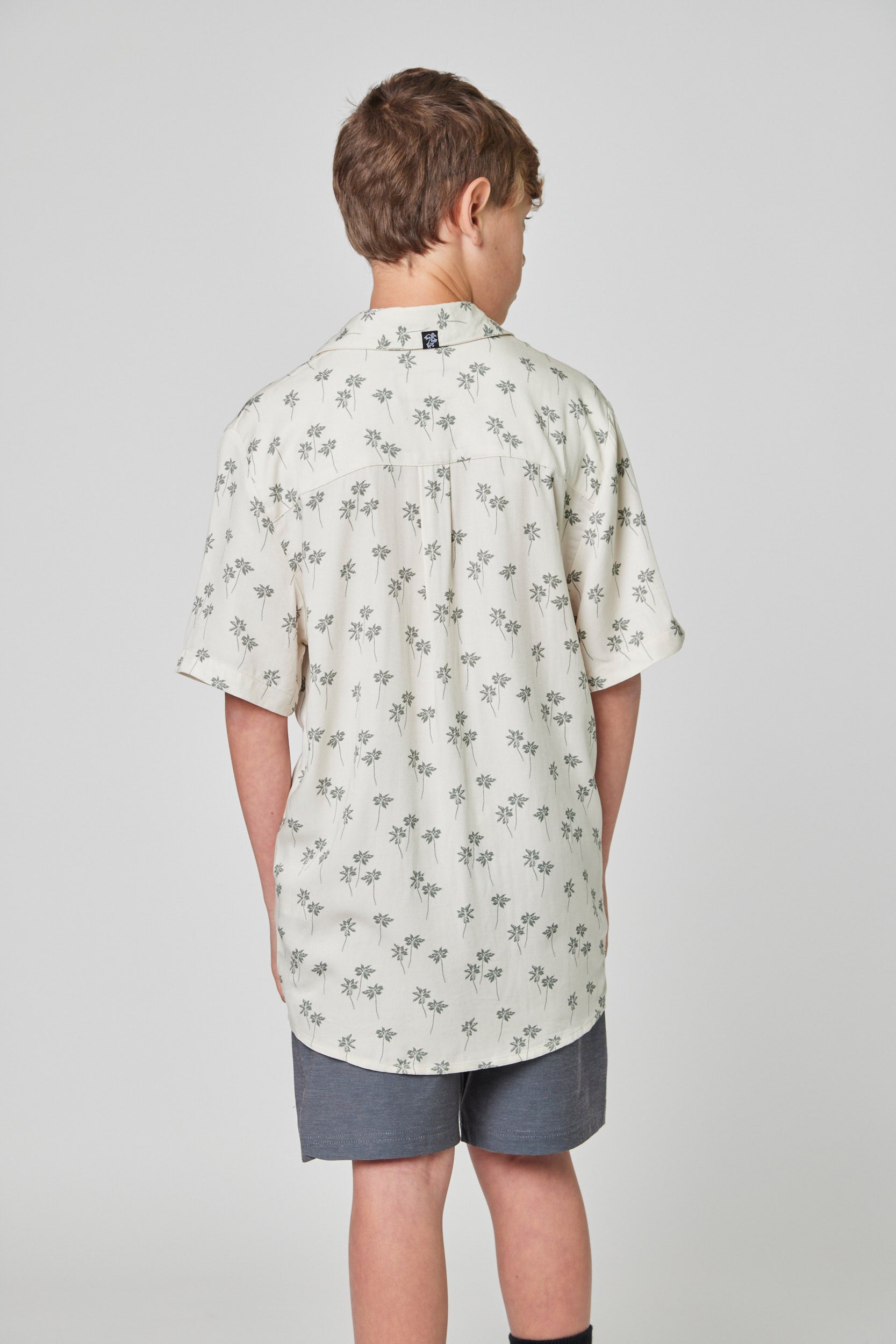 Camisa Palm Beige Kid