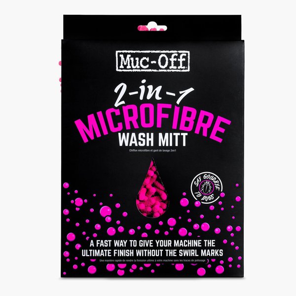 Muc-Off Kit Guante Microfibra 2 en 1 - Microfibre Wash Mitt