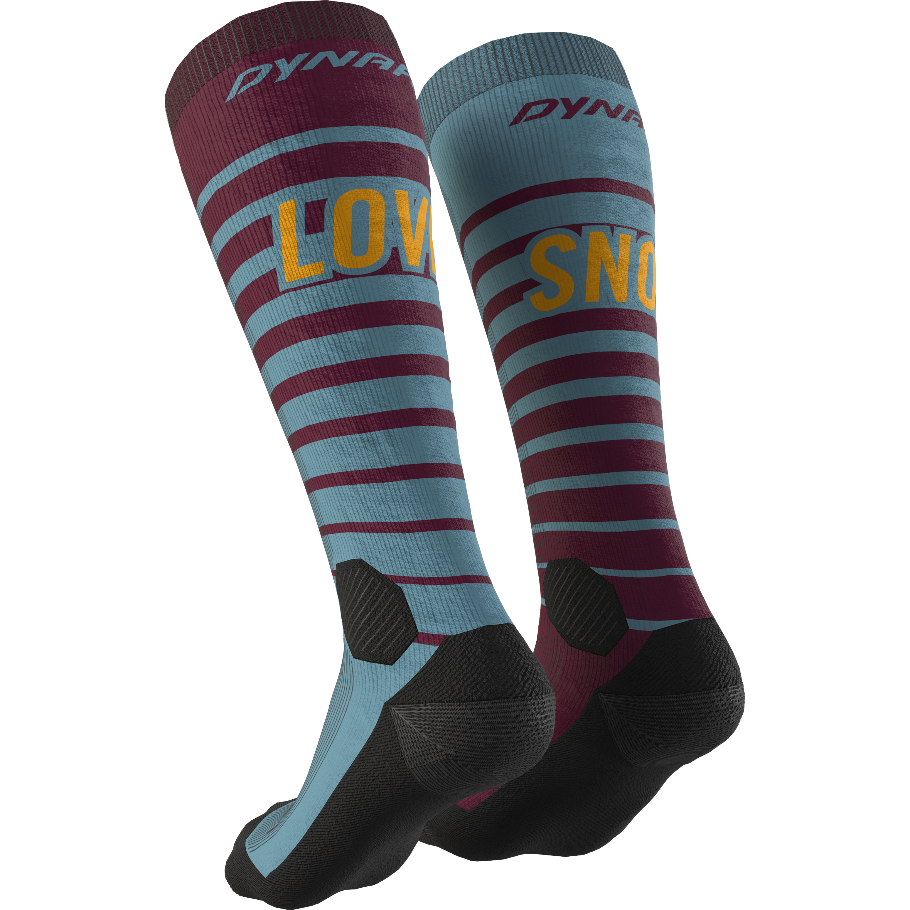 Calcetines FT Graphic Dynafit Burgundy/8070 SNOW