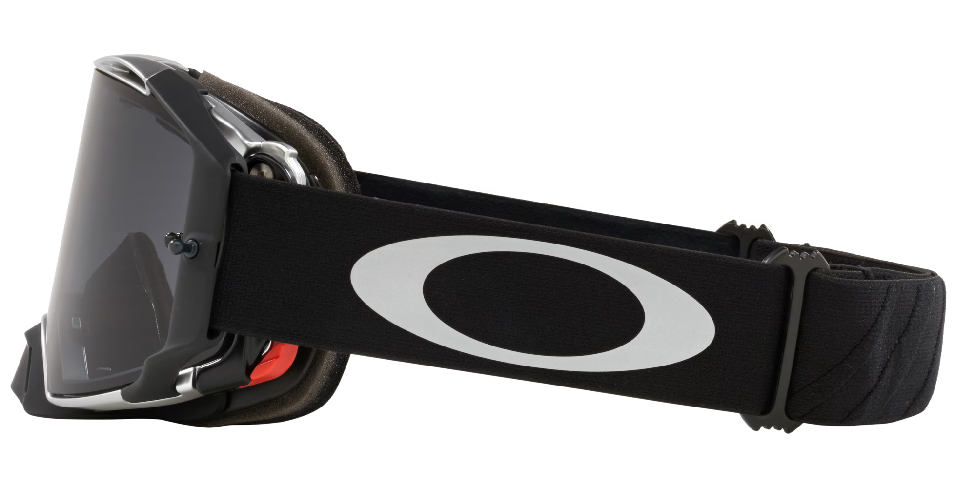 Lentes Oakley Airbrake MX Goggles Dark Grey Lenses Tuff Blocks Gunmetal Black Strap