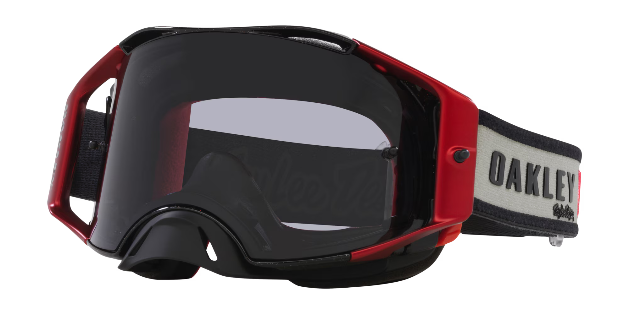 Lentes Oakley Airbrake MX Troy Lee Designs Series Goggles light grey Lenses Troy Lee Designs Grey Blocks Strap