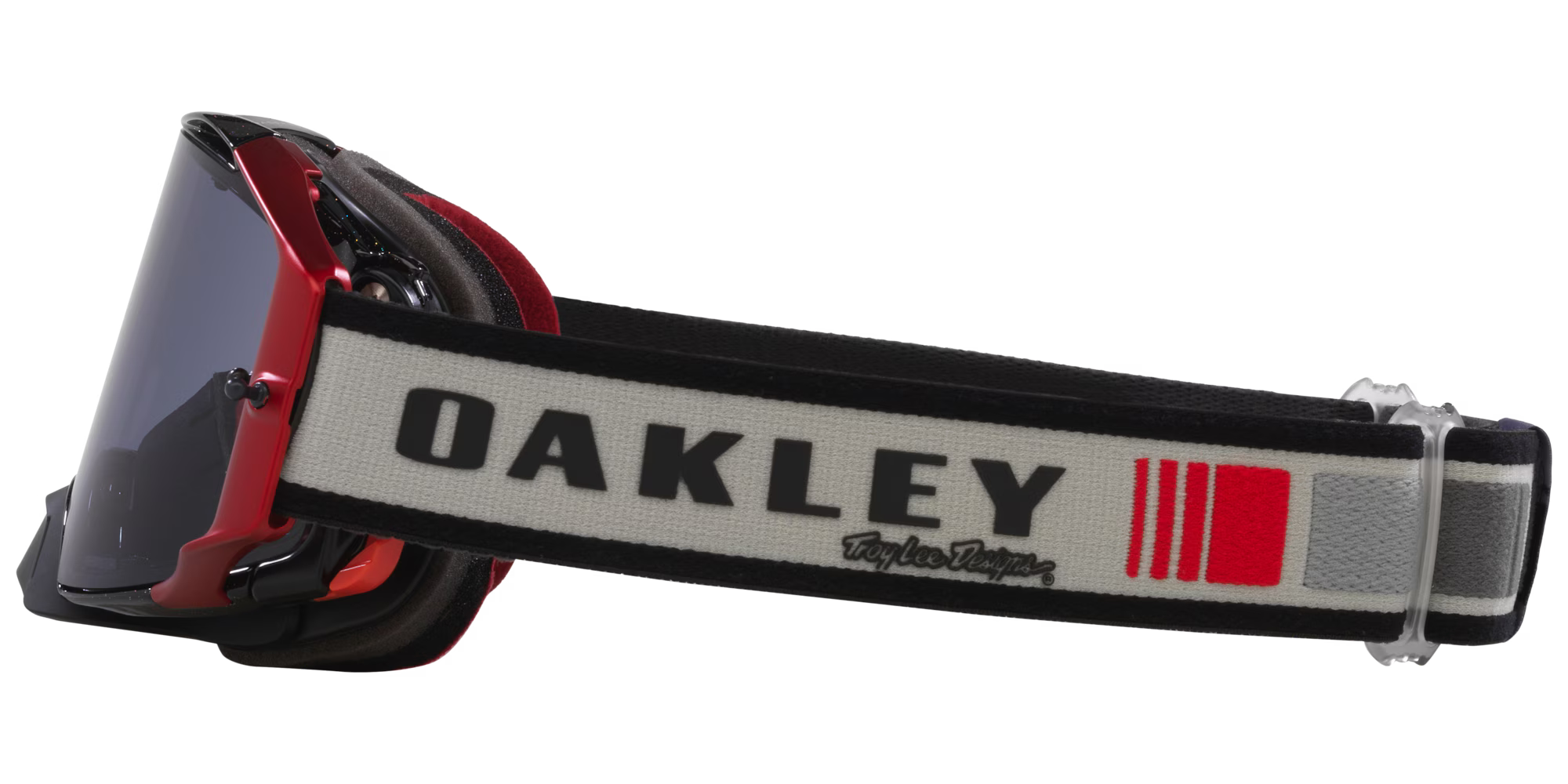 Lentes Oakley Airbrake MX Troy Lee Designs Series Goggles light grey Lenses Troy Lee Designs Grey Blocks Strap