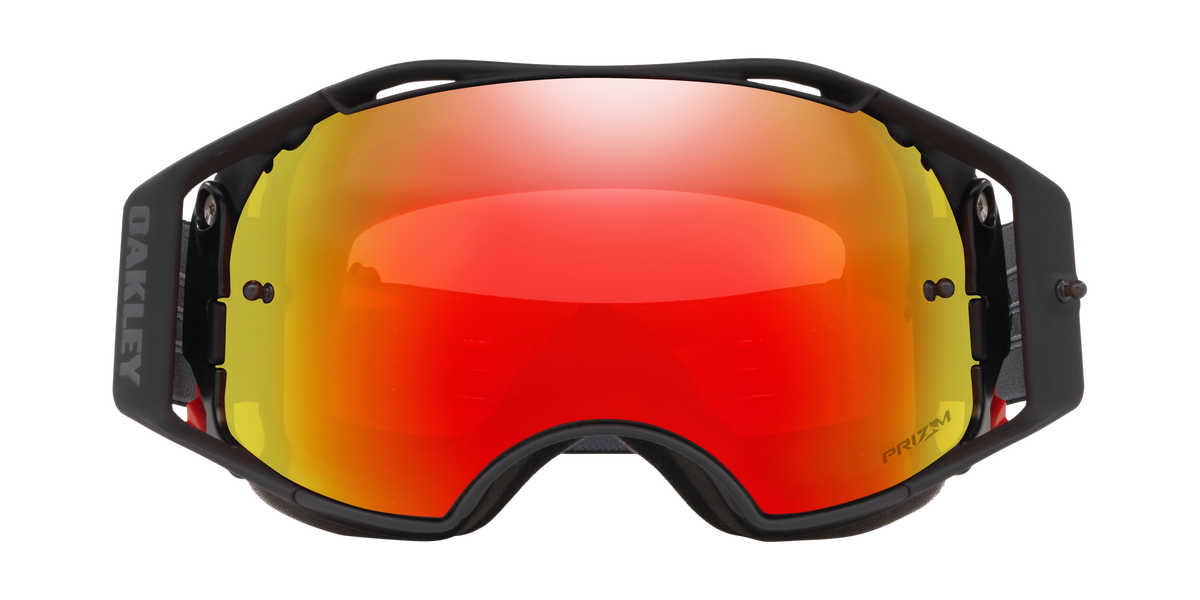 Antiparras Oakley MTB Airbrake Lentes Prizm Mx Torch Iridium Cinta Black Gunmetal