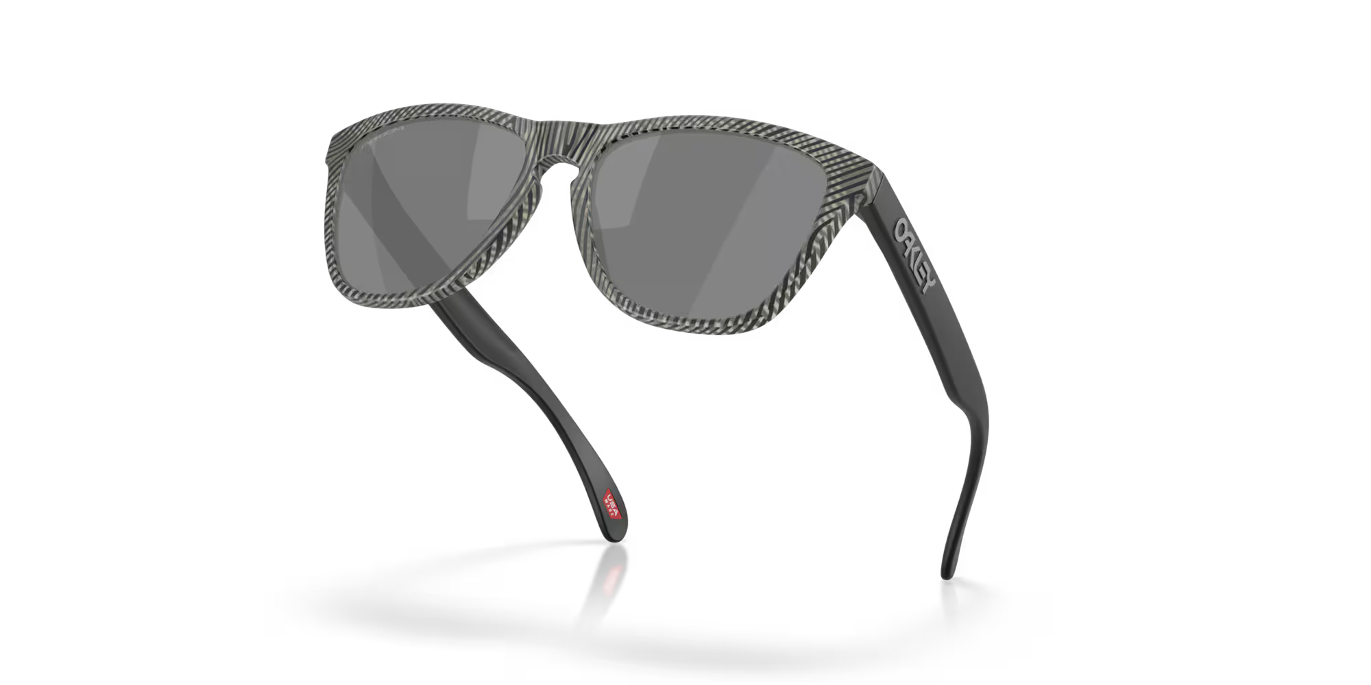 Anteojos Oakley Frogskins Night Mission Collection Prizm Black Lenses Matte Grey Ink Fingerprint Frame