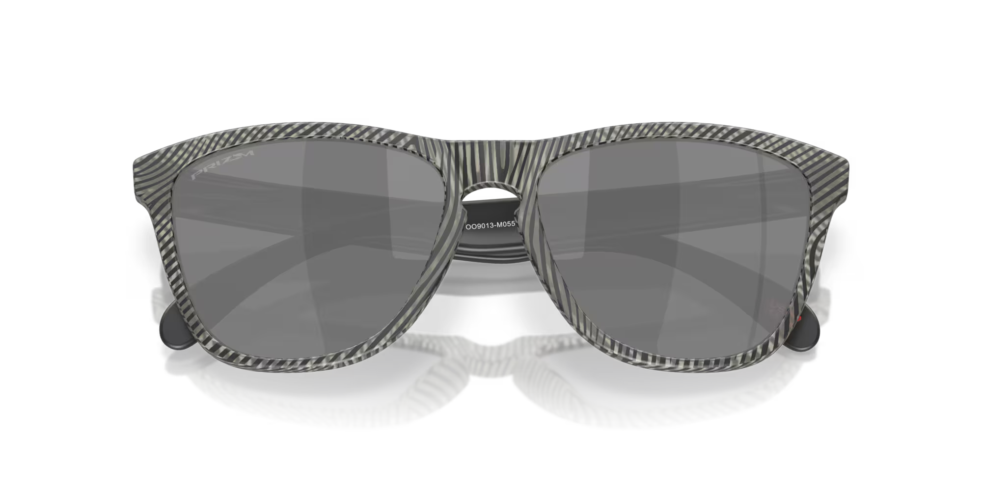 Anteojos Oakley Frogskins Night Mission Collection Prizm Black Lenses Matte Grey Ink Fingerprint Frame