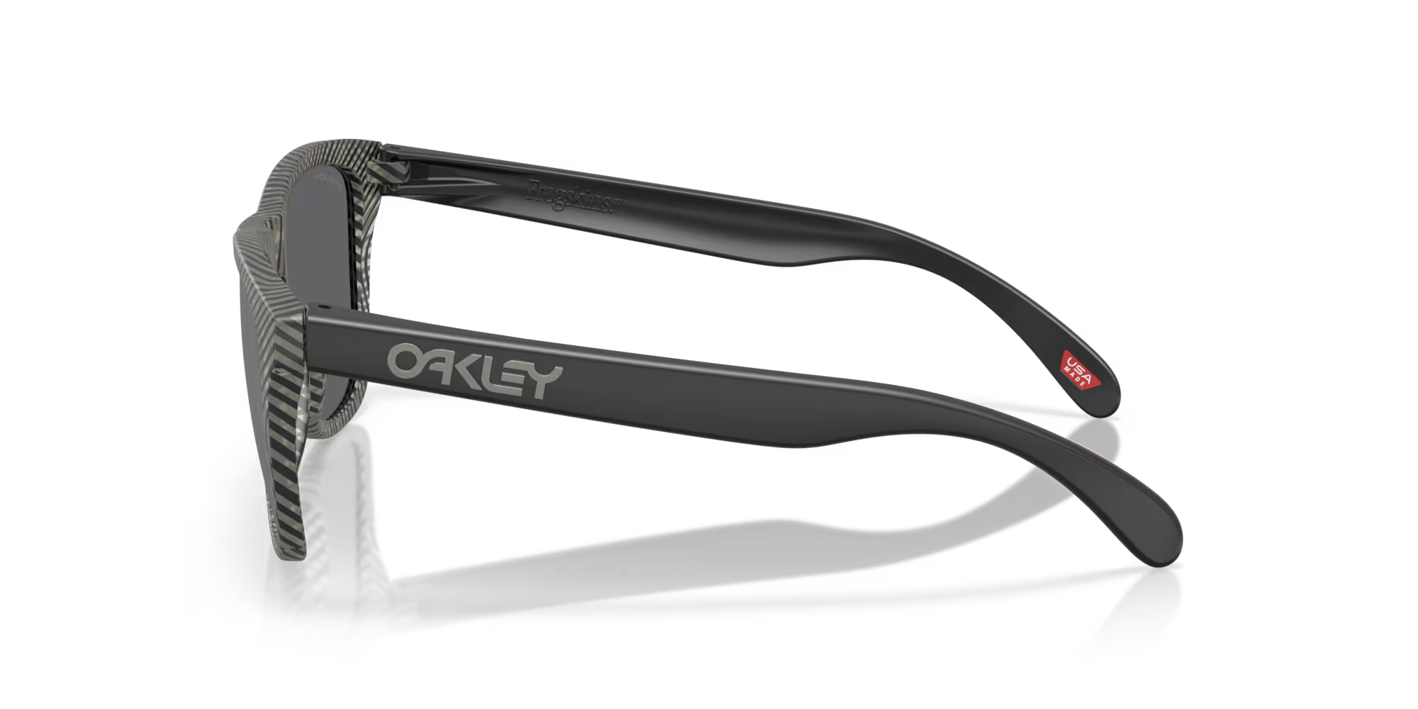 Anteojos Oakley Frogskins Night Mission Collection Prizm Black Lenses Matte Grey Ink Fingerprint Frame