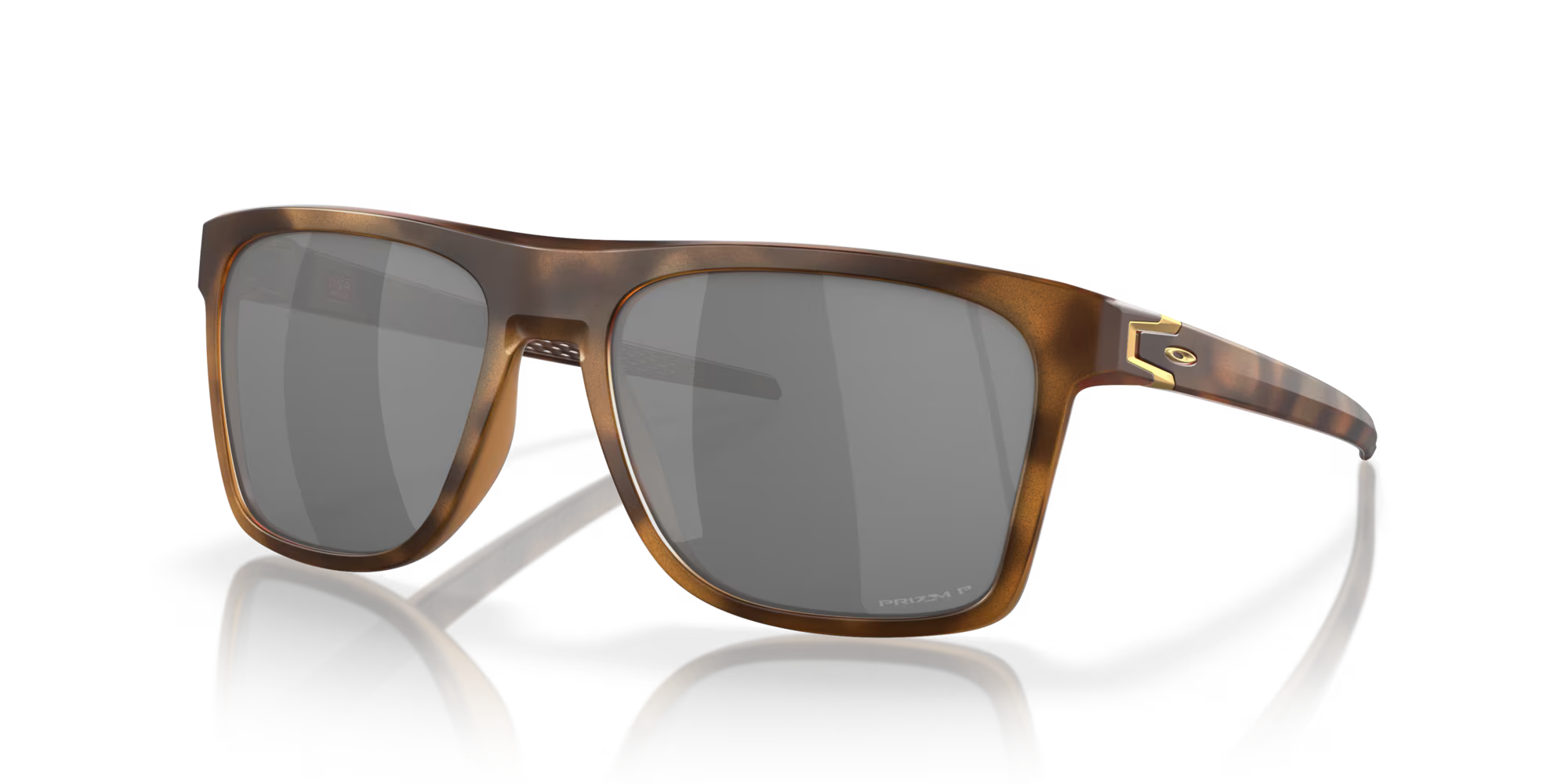 Anteojos Oakley Leffingwell Black Polarized Lenses Matte Brown Tortoise Frame