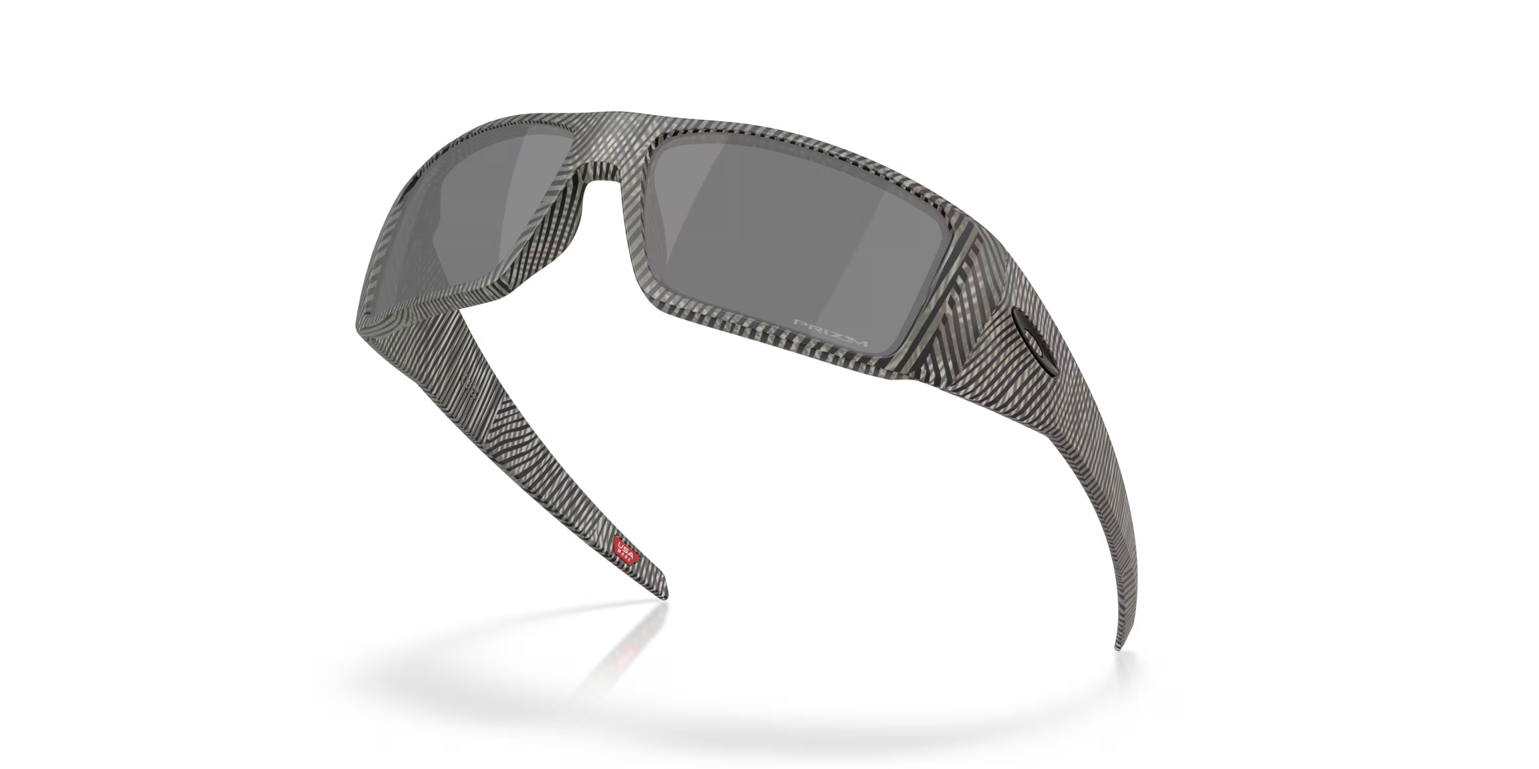 Lentes Oakley Heliostat Night Mission Collection Prizm Black Lenses Matte Grey Ink Fingerprint Frame