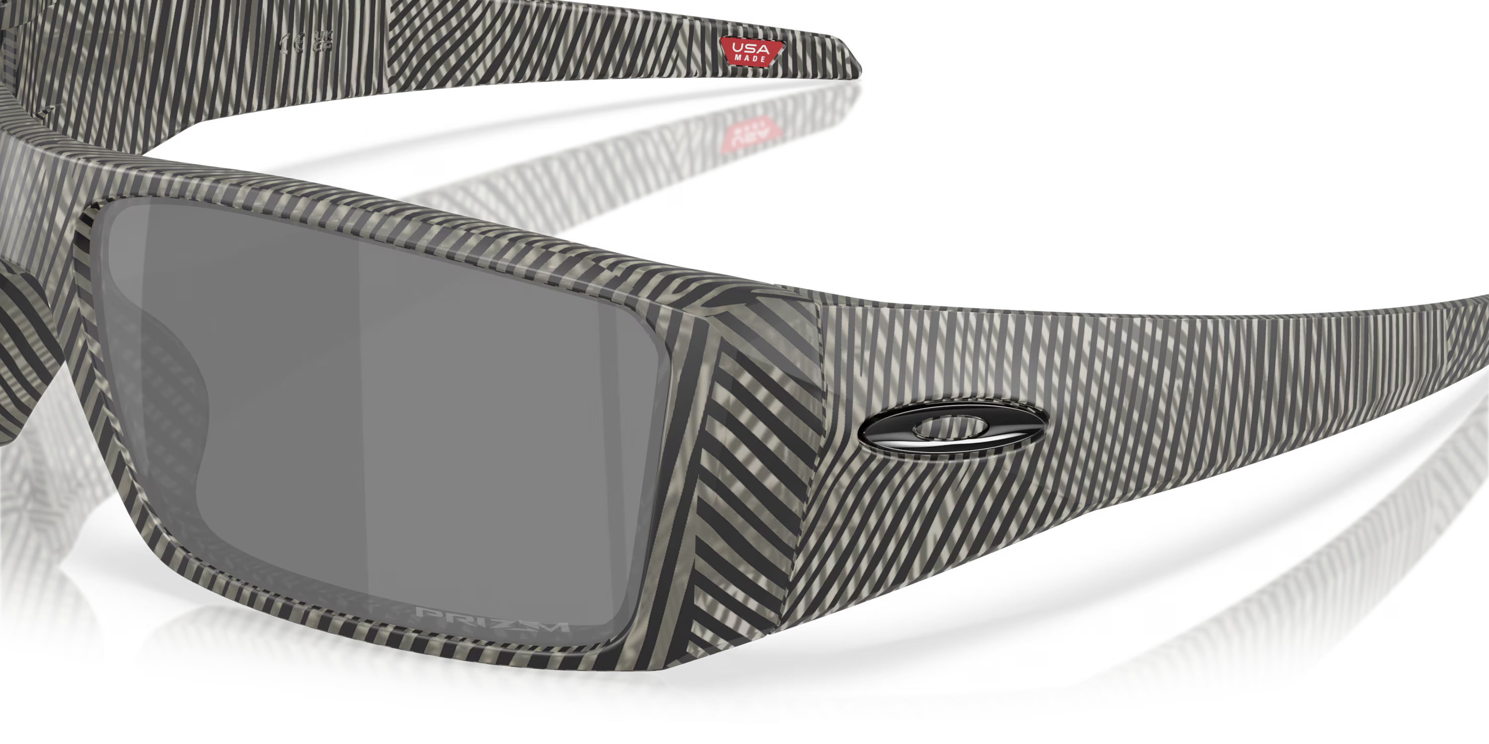 Lentes Oakley Heliostat Night Mission Collection Prizm Black Lenses Matte Grey Ink Fingerprint Frame