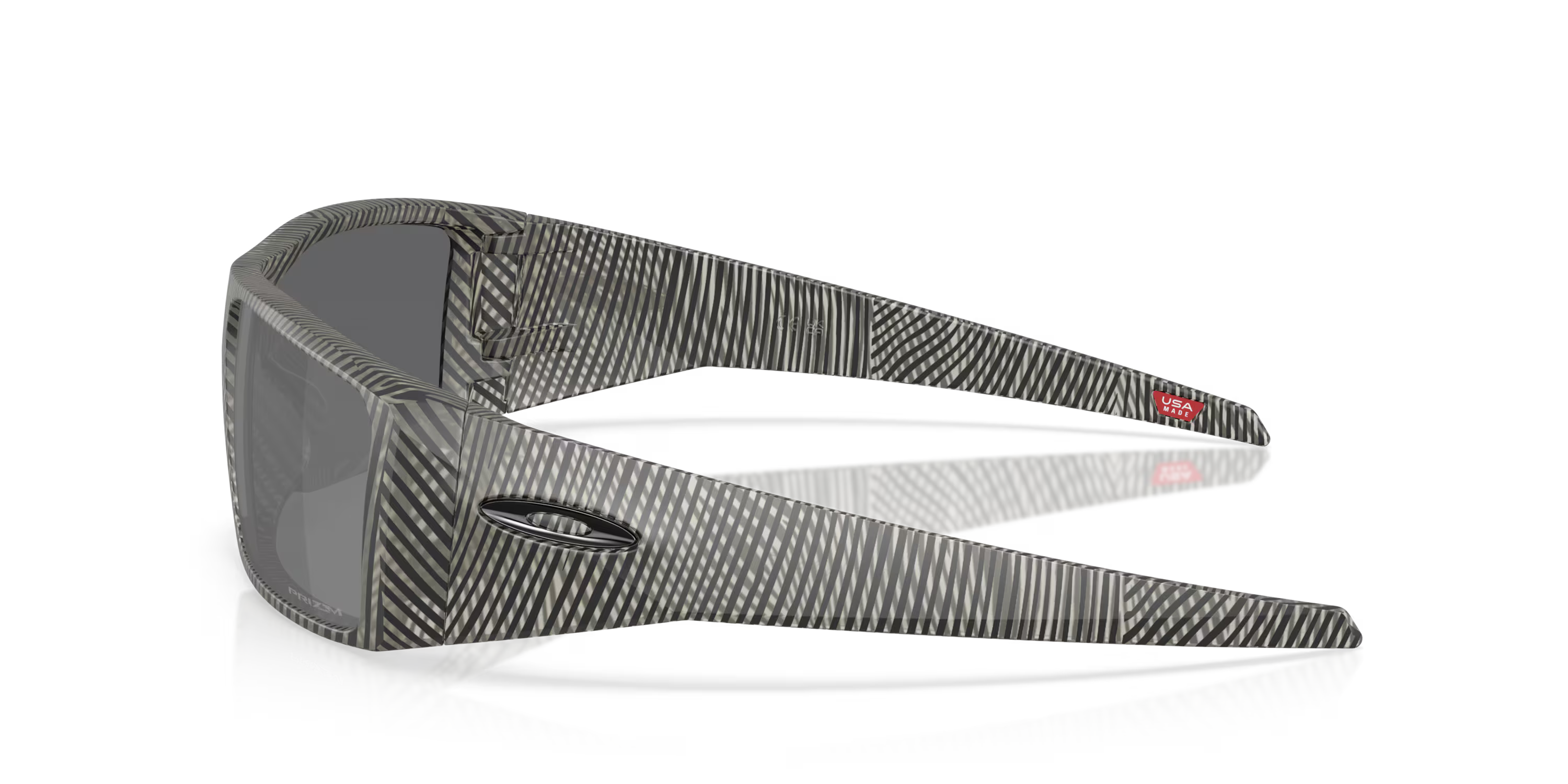 Lentes Oakley Heliostat Night Mission Collection Prizm Black Lenses Matte Grey Ink Fingerprint Frame
