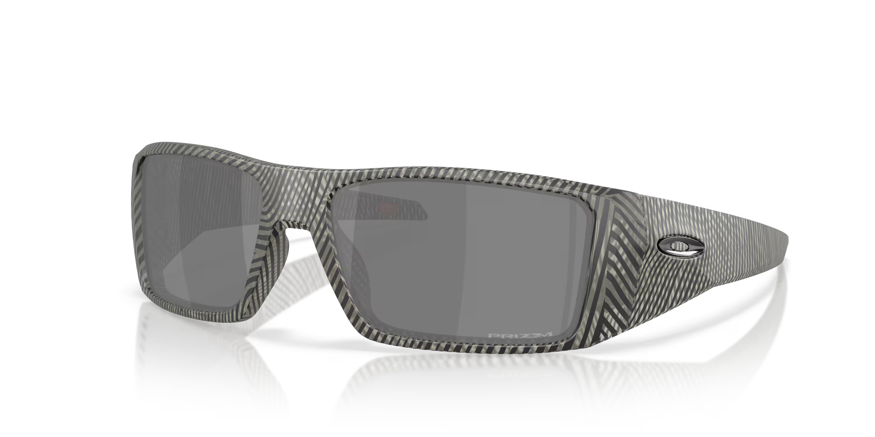 Lentes Oakley Heliostat Night Mission Collection Prizm Black Lenses Matte Grey Ink Fingerprint Frame