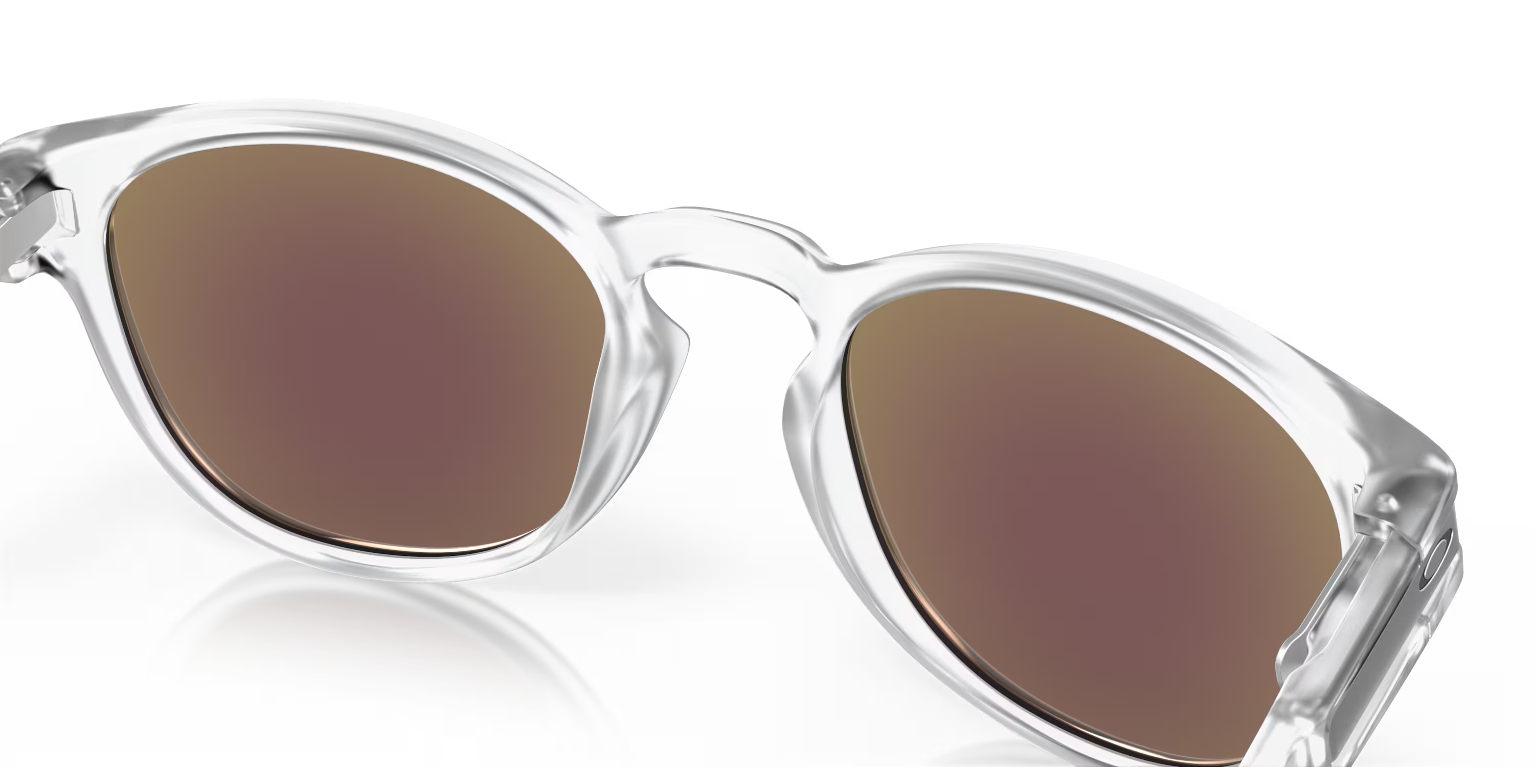 Lentes Oakley Latch Prizm Sapphire Polarized Lenses Matte Clear Frame