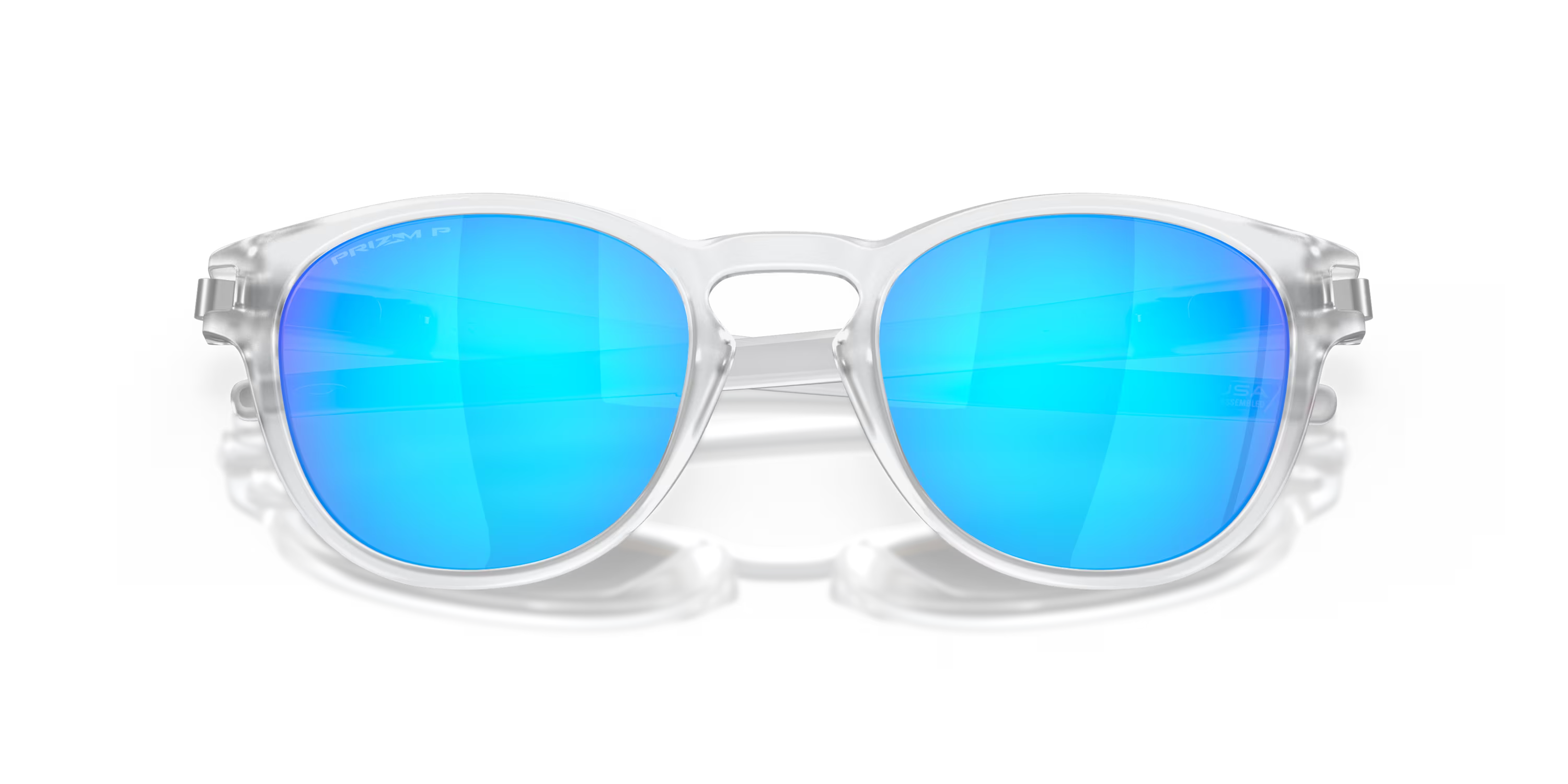 Lentes Oakley Latch Prizm Sapphire Polarized Lenses Matte Clear Frame