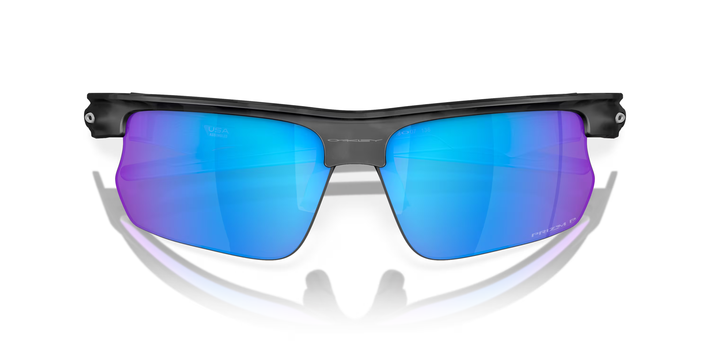 Lentes Oakley BiSphaera Prizm Sapphire Polarized Lenses  Matte grey Camo Frame