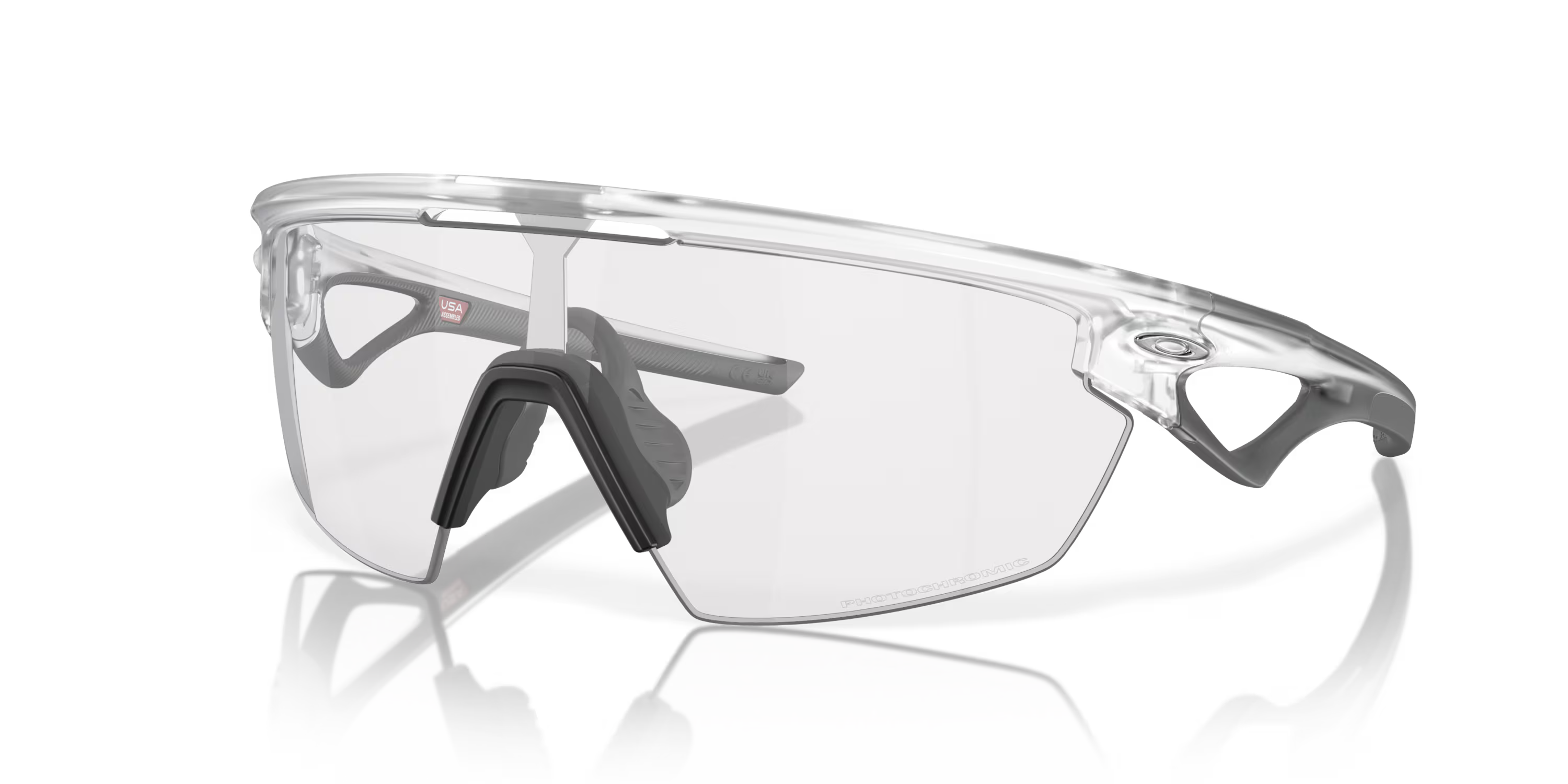Lentes Oakley Sphaera Clear Black Iridium Photochromic Lenses Matte Clear Frame