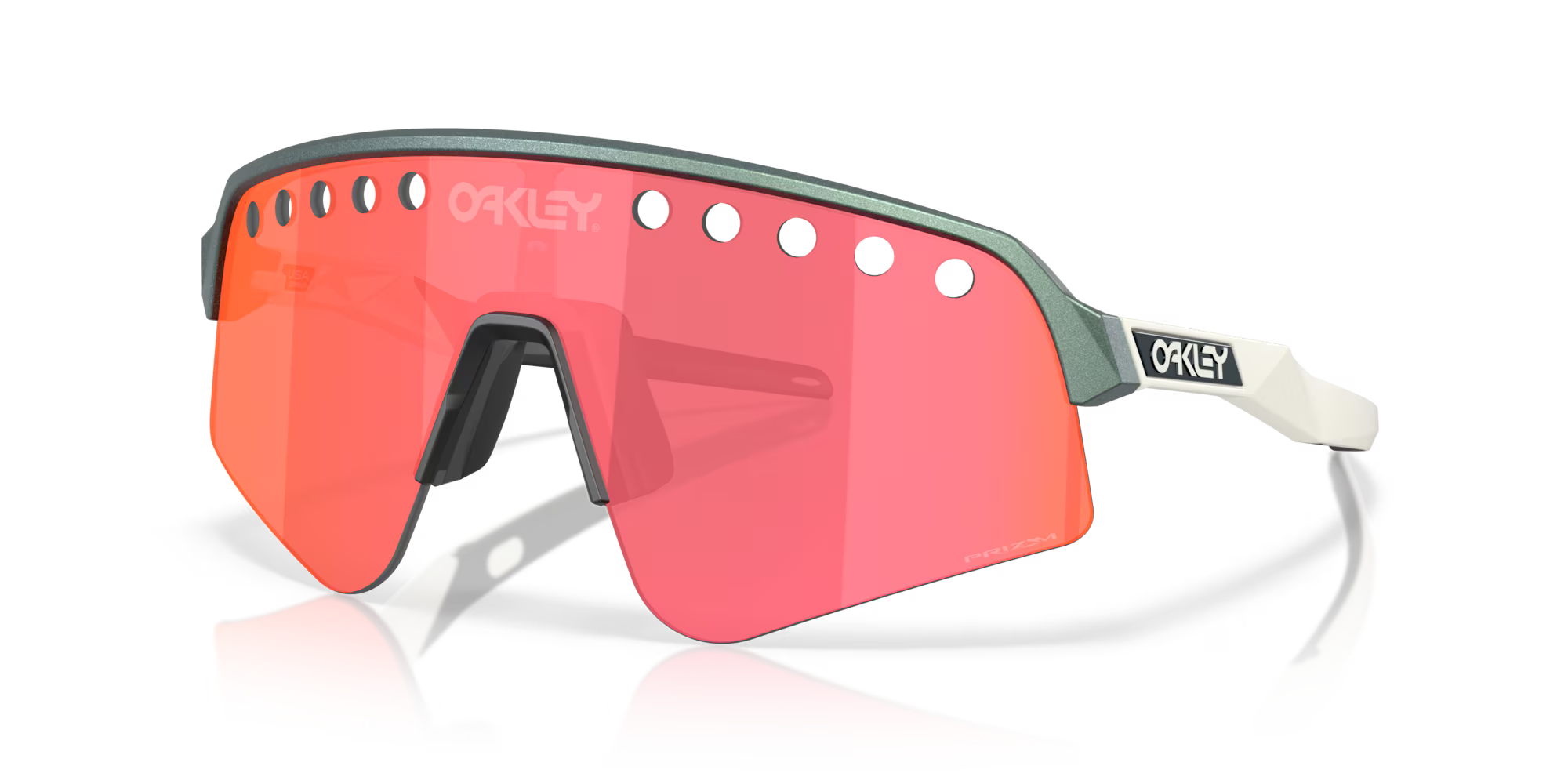 Lentes Oakley Sutro Lite Sweep Pacific Trail Collection Prizm Trail Torch Lenses Matte Silver/Blue Colorshift Frame