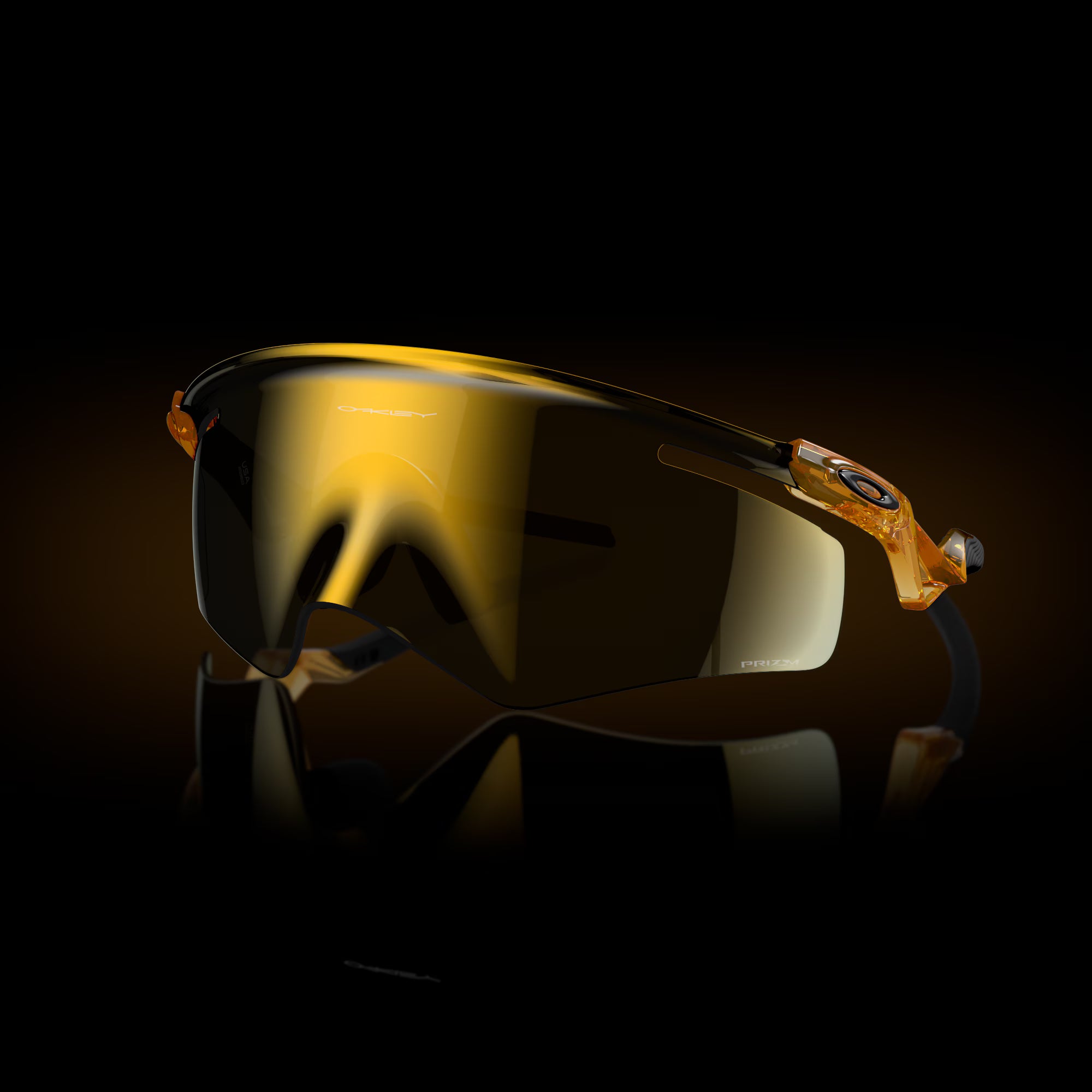 Lentes Oakley QNTM Kato Prizm 24K Lenses Transparent Light Curry Frame