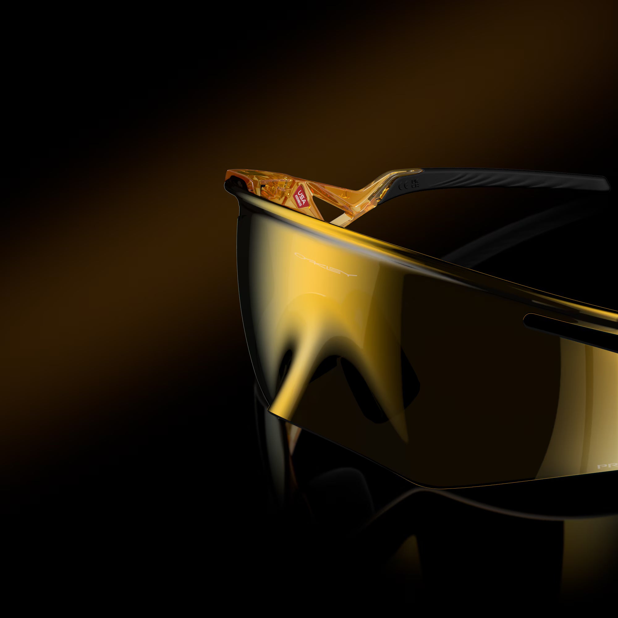 Lentes Oakley QNTM Kato Prizm 24K Lenses Transparent Light Curry Frame