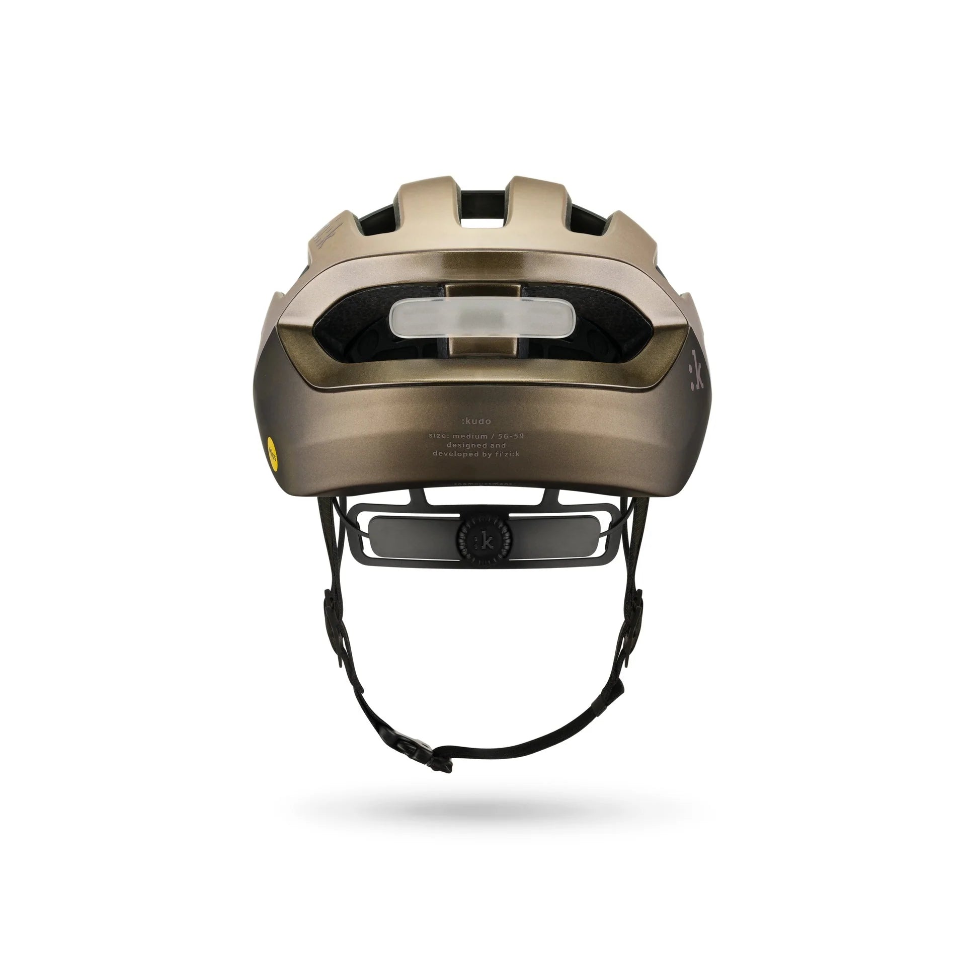 Casco Fizik Kudo + Luz Bronce