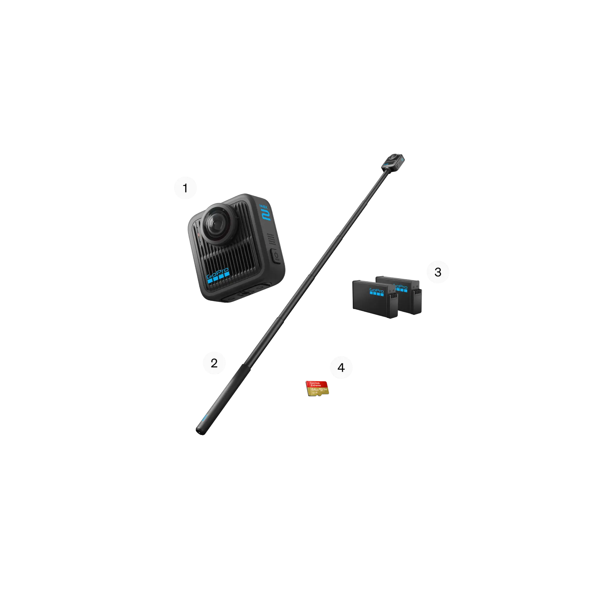 Cámara GoPro MAX2 + Accessories Bundle