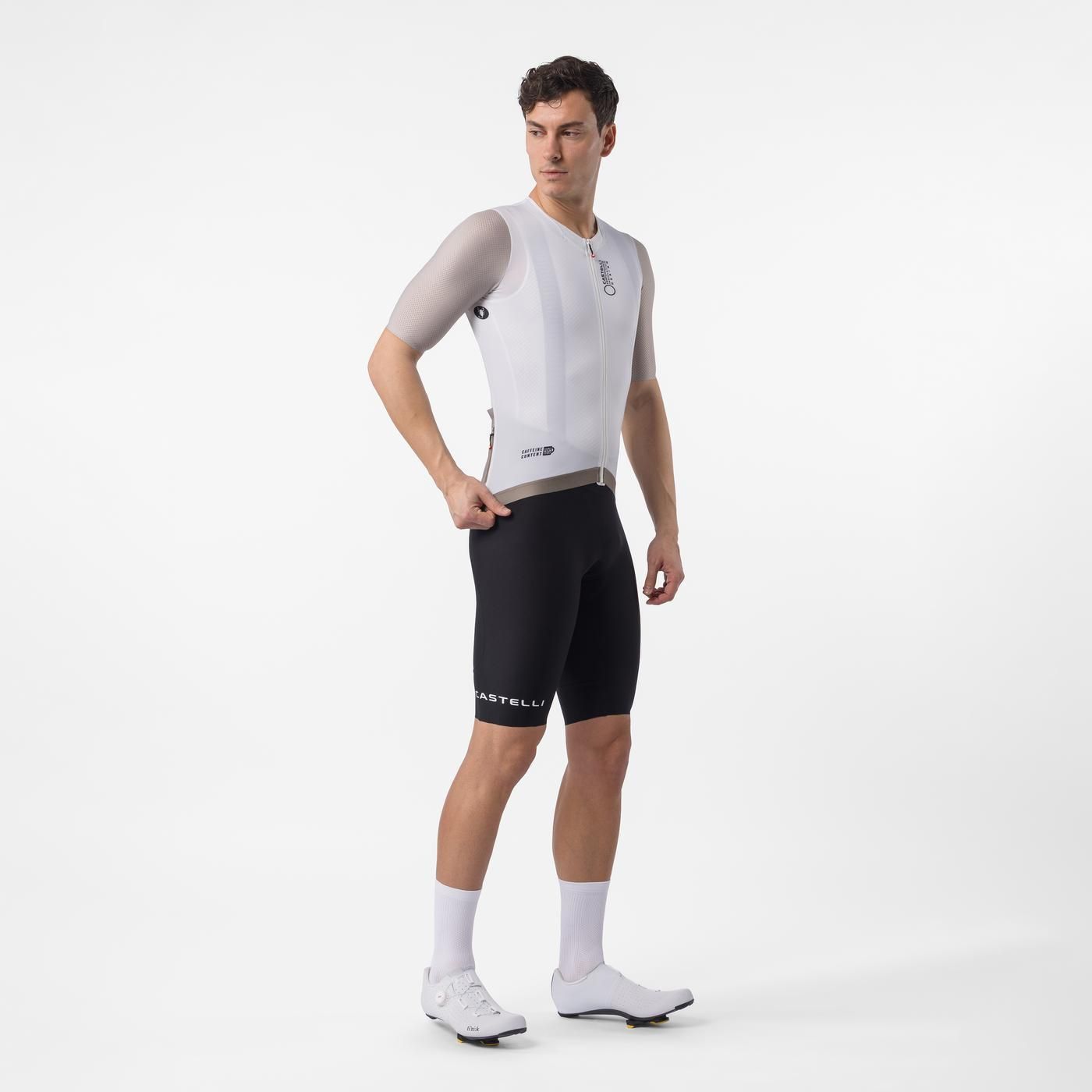 Jersey Castelli Corretto Ivory Clay Black
