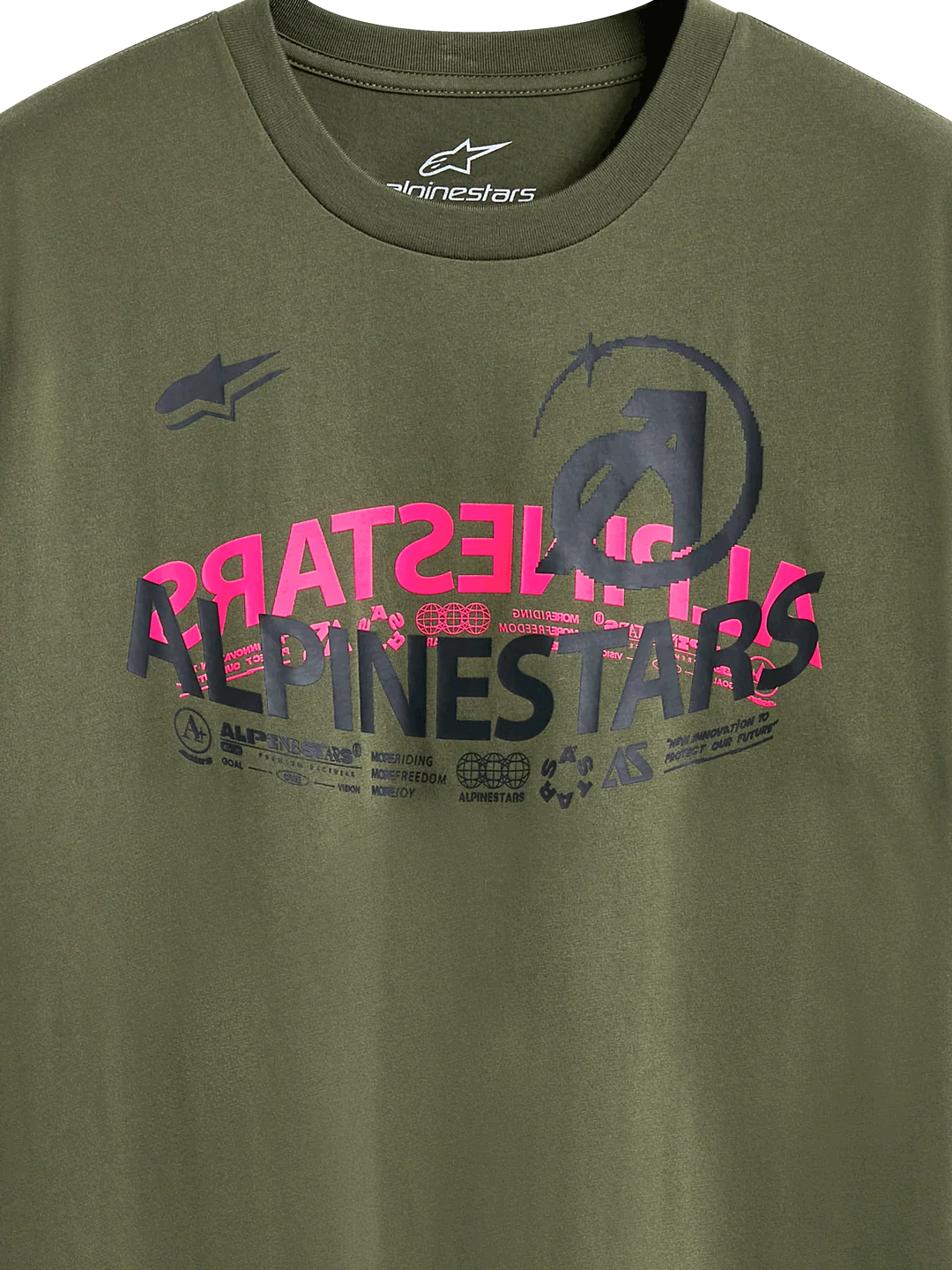 Polera Alpinestars CSF Semicircle Verde Militar