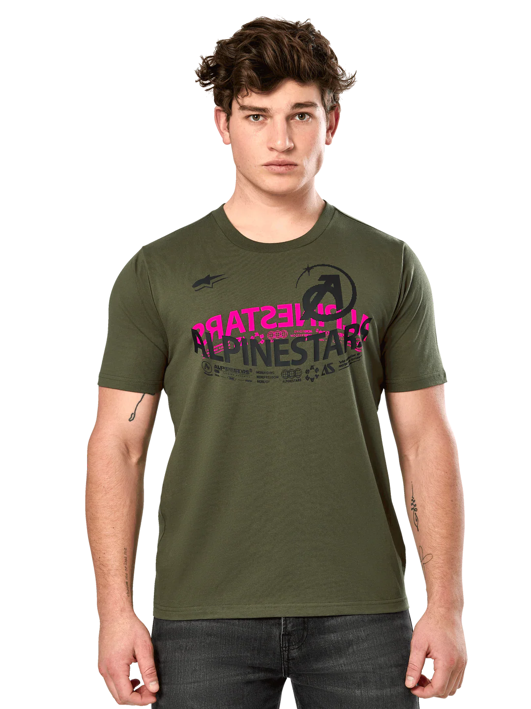 Polera Alpinestars CSF Semicircle Verde Militar
