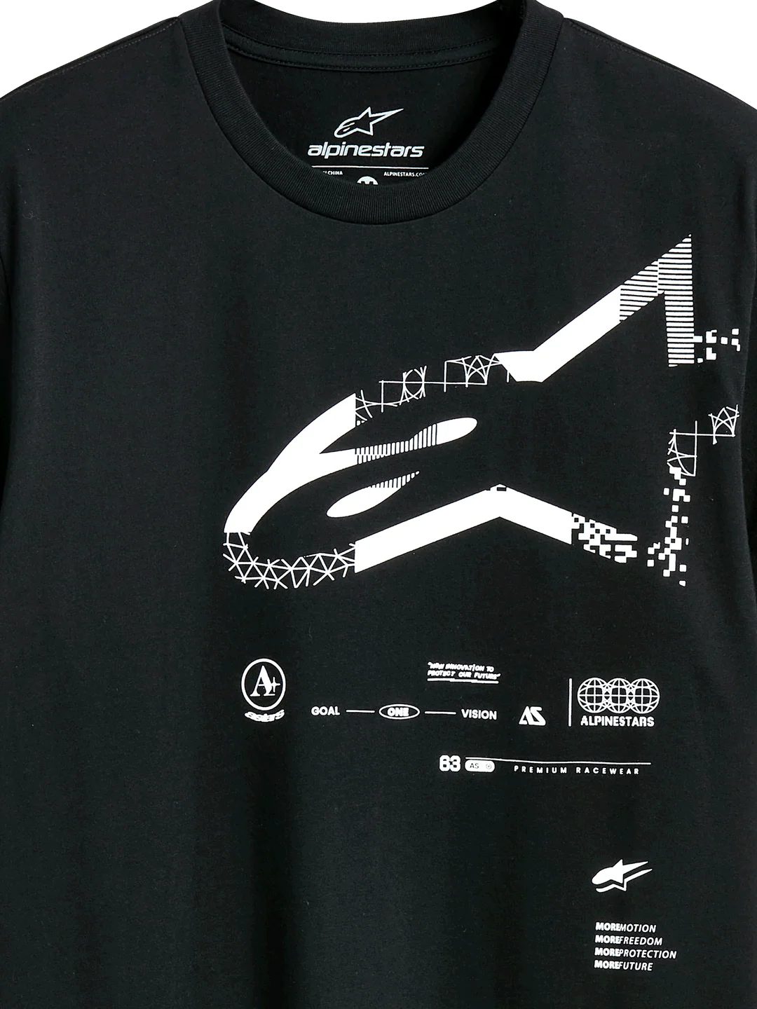 Polera Alpinestars CSF Geográfica Negra