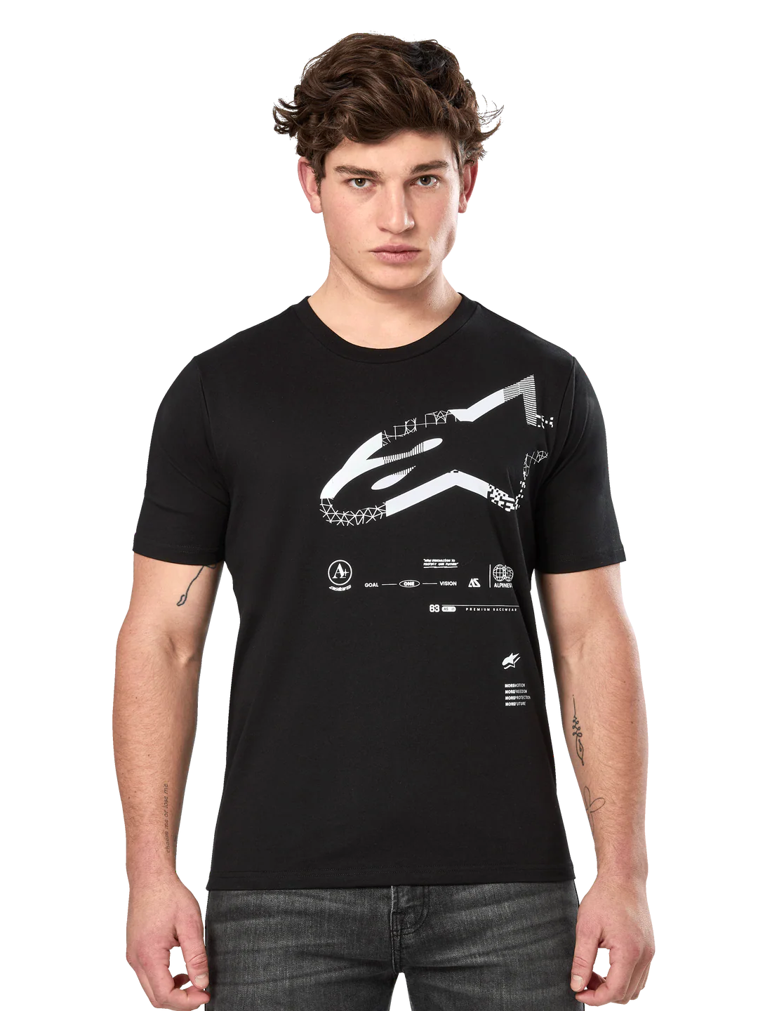 Polera Alpinestars CSF Geográfica Negra