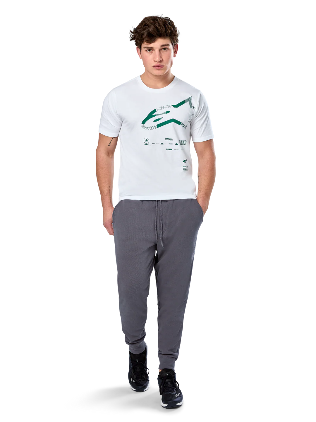 Polera Alpinestars CSF Geográfica Blanco