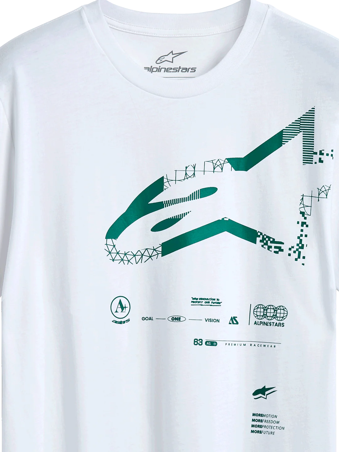 Polera Alpinestars CSF Geográfica Blanco