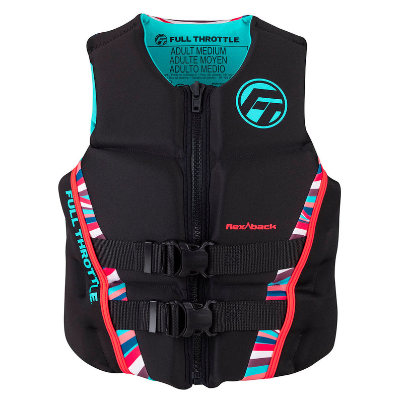 Full Throttle Water Sports Chaleco Salvavidas Rapid Dry Flex Back Mujer - Rideshop