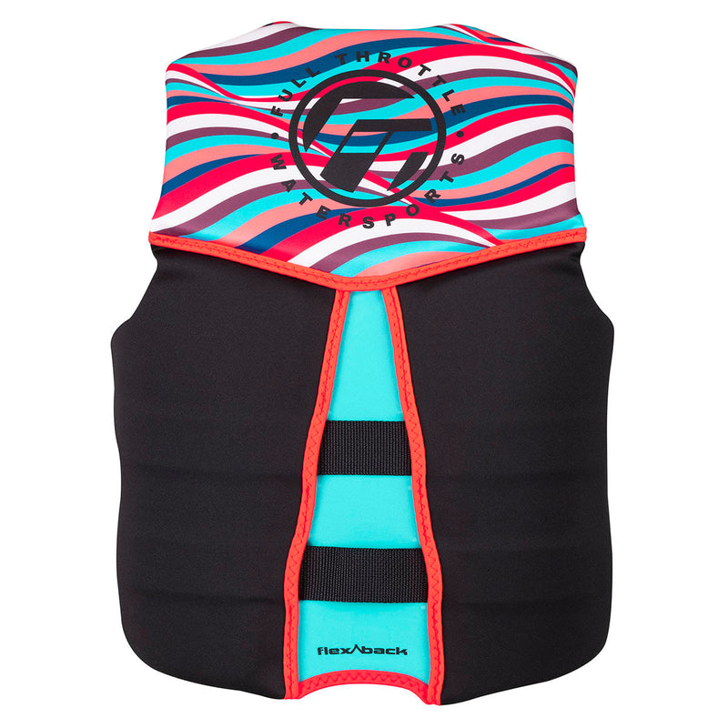 Full Throttle Water Sports Chaleco Salvavidas Rapid Dry Flex Back Mujer - Rideshop