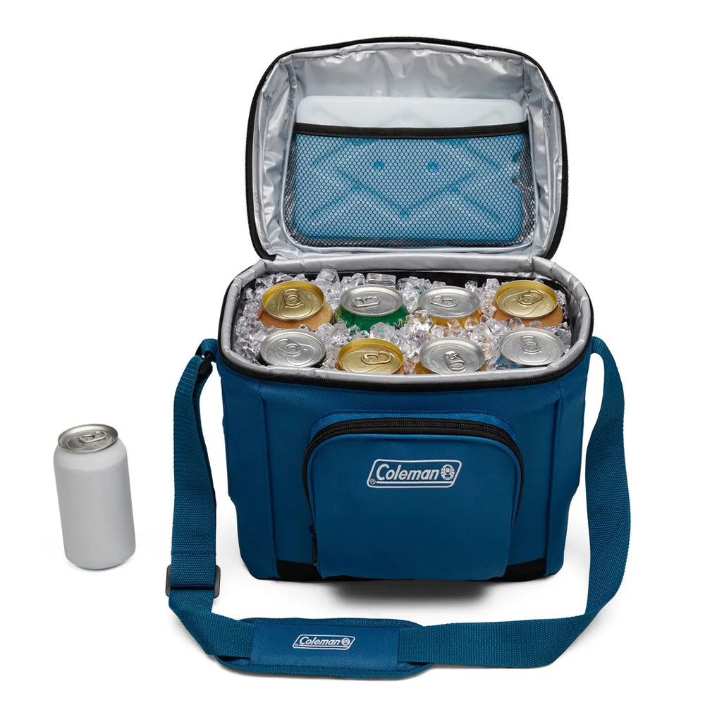 Cooler Coleman Soft Chiller 16 latas azul ocean