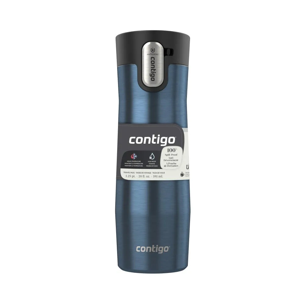 Coleman Mug Contigo® West Loop AUTOSEAL® 591 ml, Azul Metalizado,