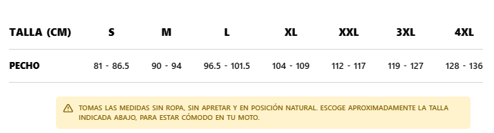 Guía de Talla