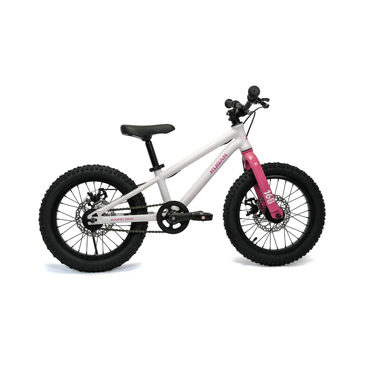 Bicicleta Niño kugan Rocket Ride 16 White Pink