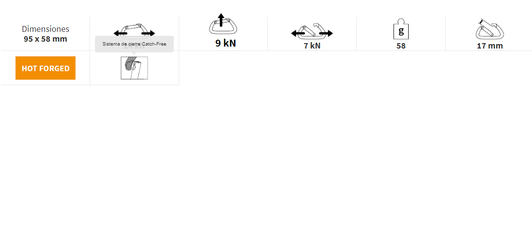 Mosquetón Ovx Sg Climbing Technology