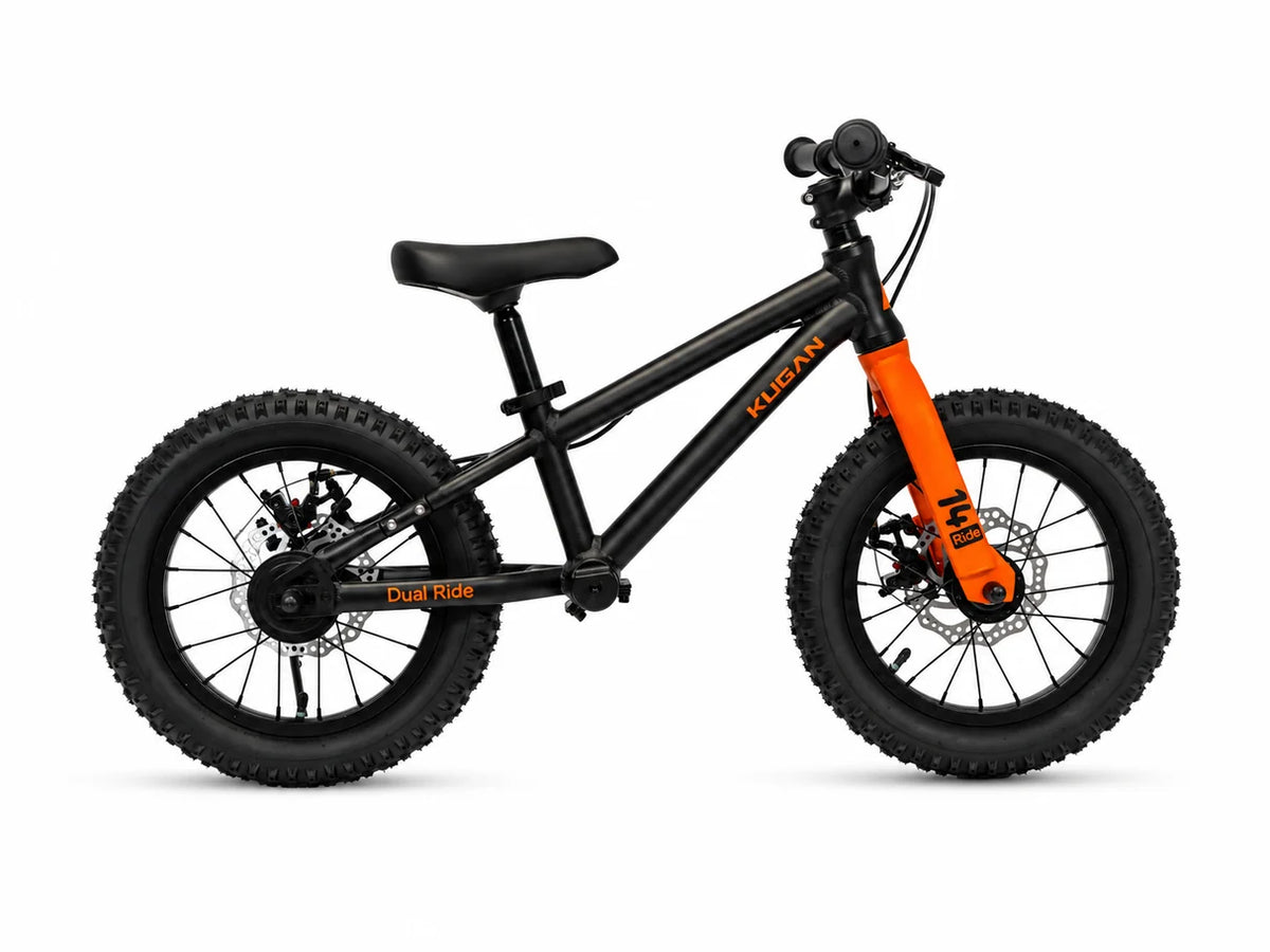 Bicicleta Niño Kugan 2 en 1 Dual Ride 14 Black Orange