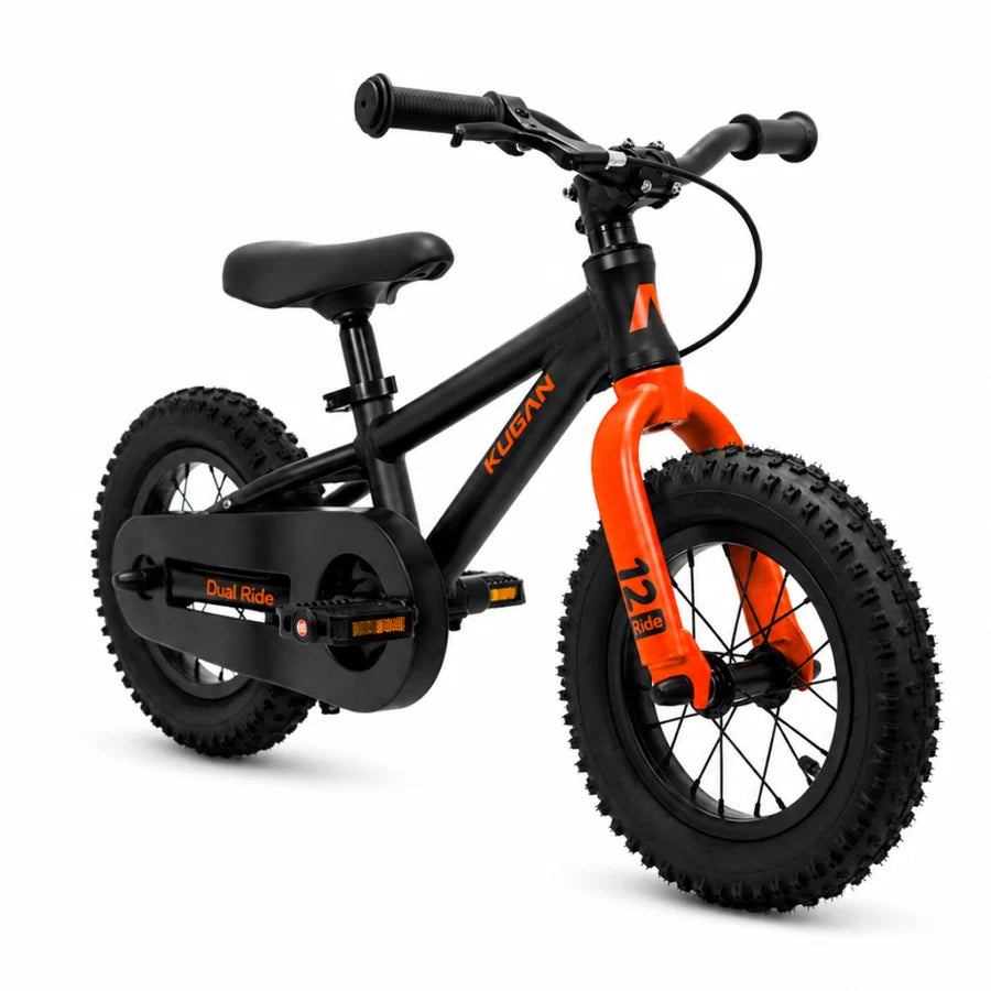 Bicicleta Niño Kugan Dual Ride 12 Black Orange