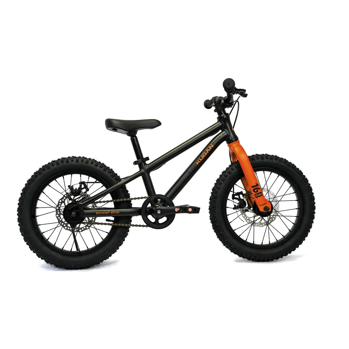 Bicicleta Niño Kugan Rocket Ride 16 Black Orange