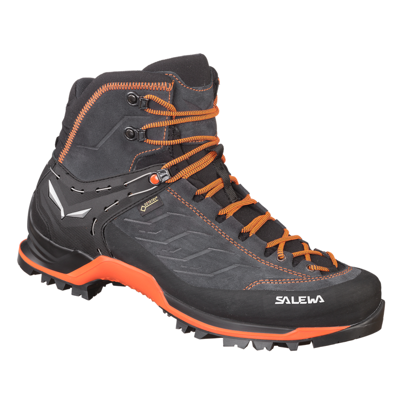 Salewa Zapato Hombre Mtn Trainer Mid Gtx Asphalt/Fluo Orange - Rideshop