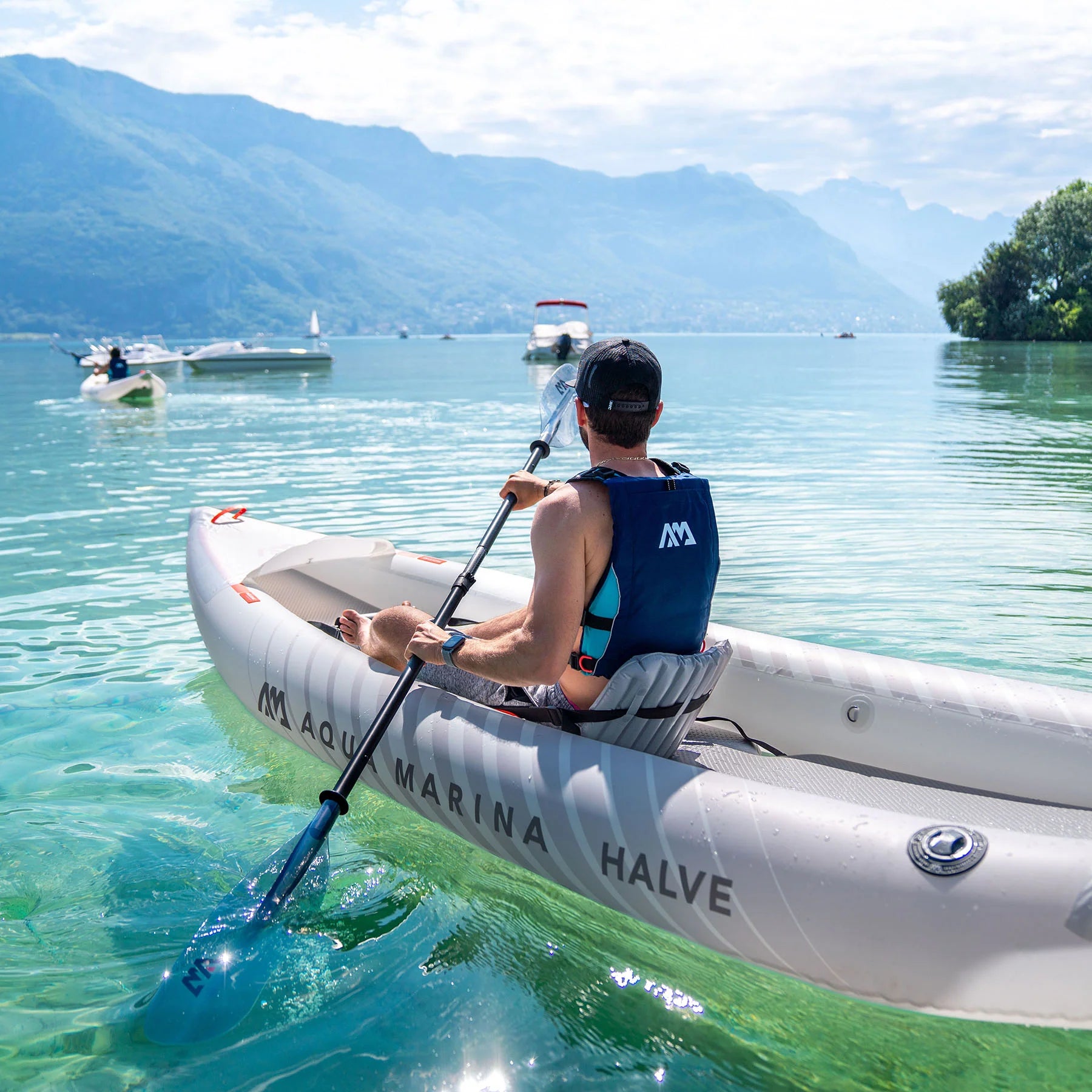 Kayak Ultraliviano Aqua Marina Halve Single / Doble Blanco