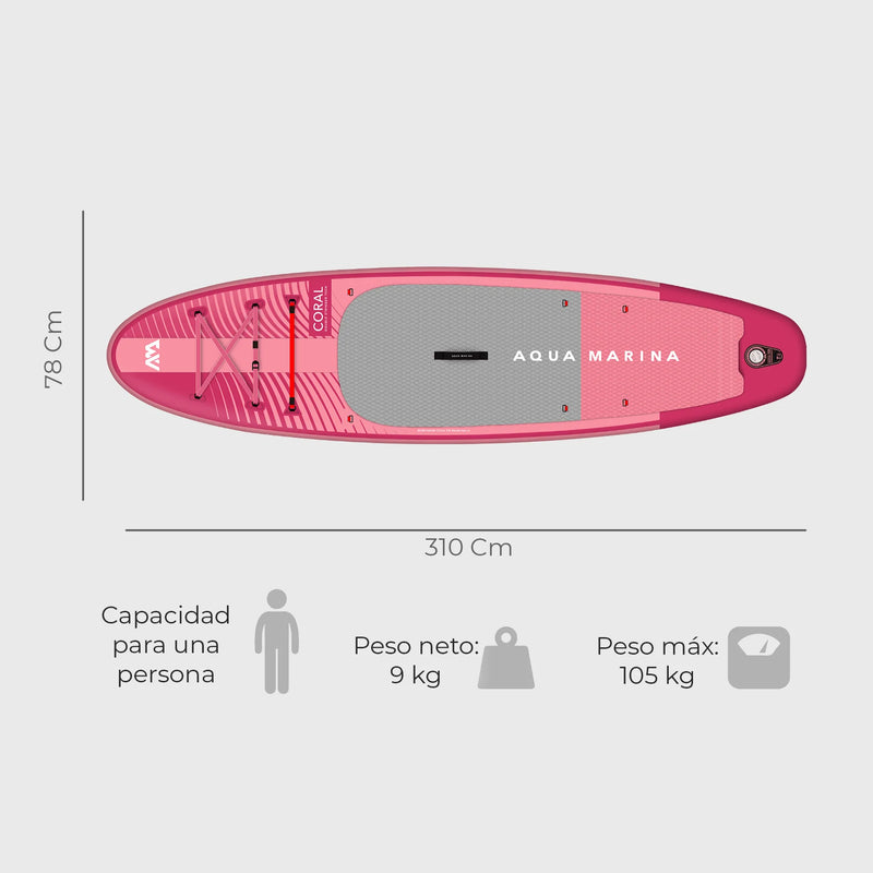 Aqua Marina Stand Up Paddle SUP Coral 10'2″