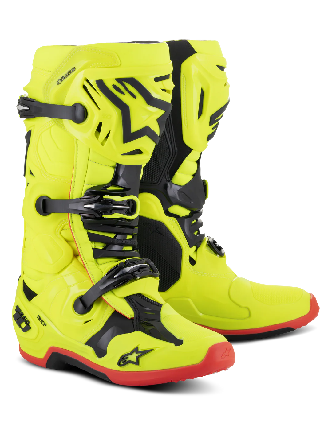 Botas de Moto Alpinestars Tech 10 Amarillo Fluor