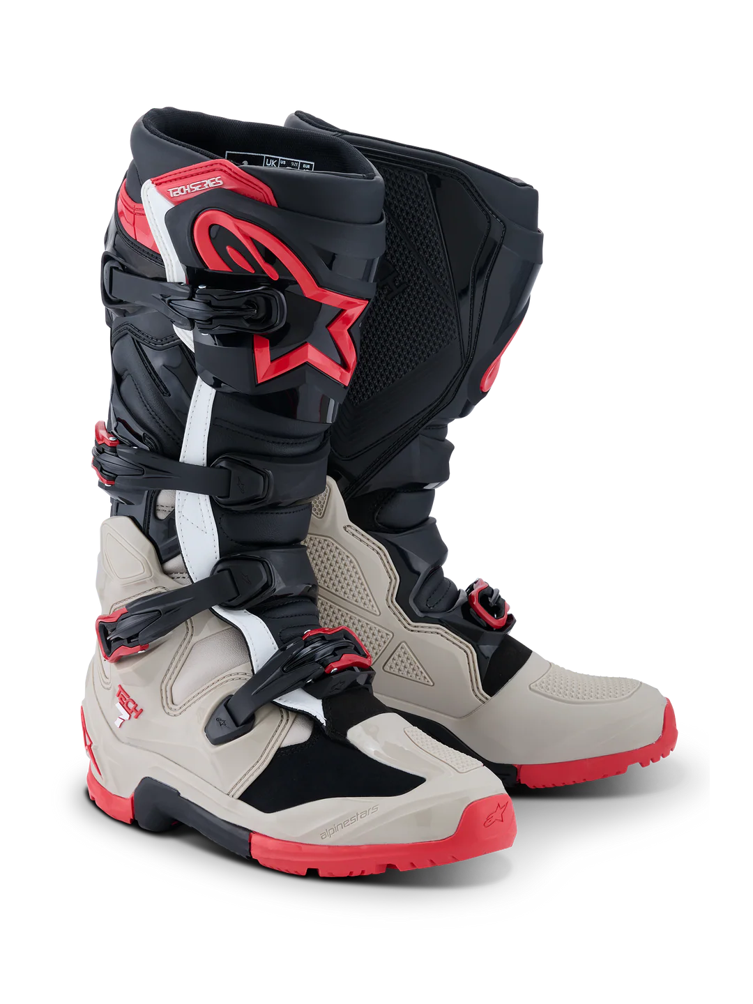 Botas de Moto Alpinestars Tech 7 Enduro Negro Gris Rojo
