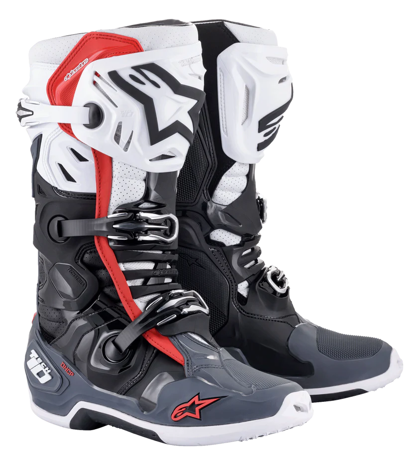 Botas de Moto Alpinestars Tech 10 Supervented Negro Blanco