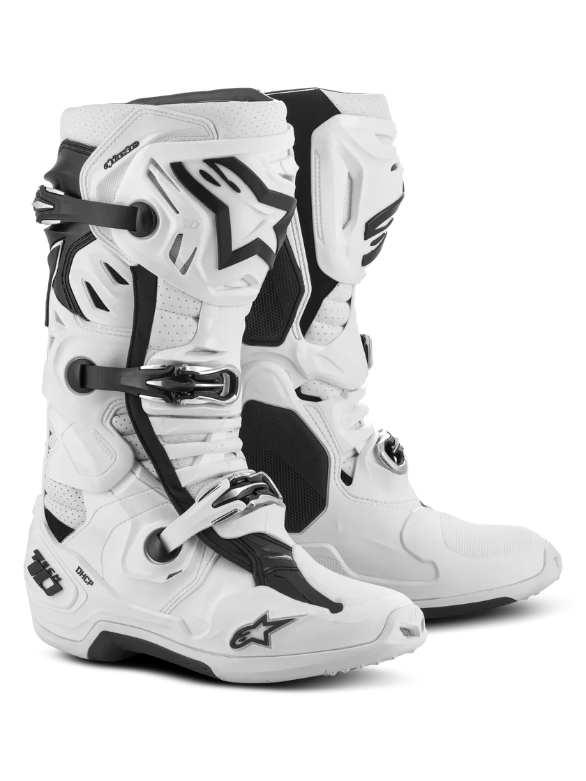 Botas de Moto Alpinestars Tech 10 Supervented Blanco Negro
