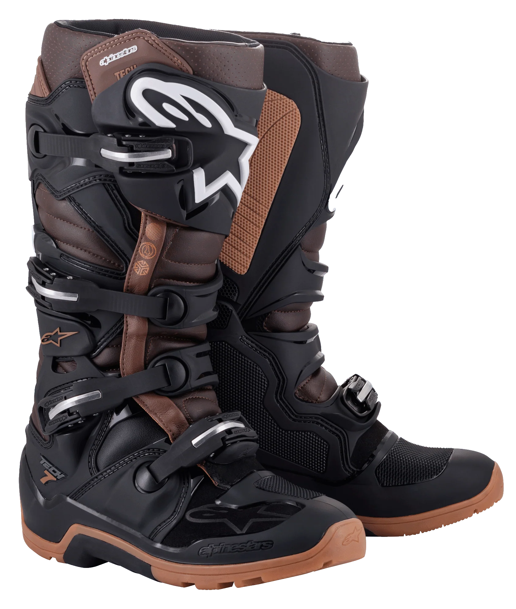 Botas de Moto Alpinestars Tech 7 Enduro Negro/Cafe